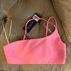 White Fox Boutique Hot Pink Crop Top